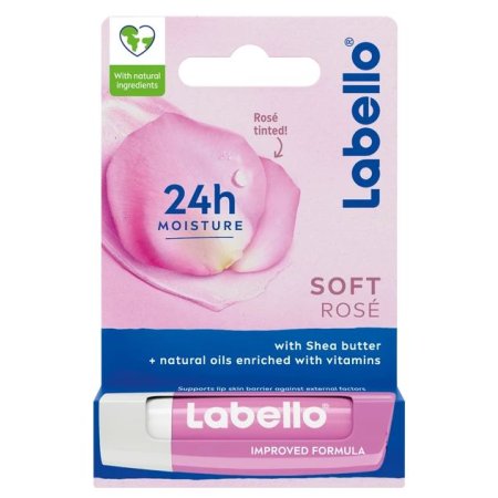 Labello Soft Rosé balzam na pery 4,8g