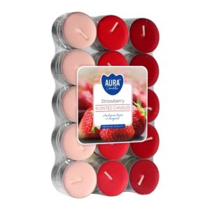 Bispol čajové sviečky 30ks - p15-30-73 strawberry / jahoda
