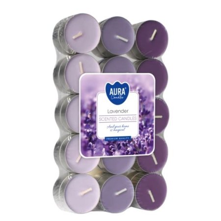 Bispol čajové sviečky 30ks - p15-30-79 lavender / levanduľa