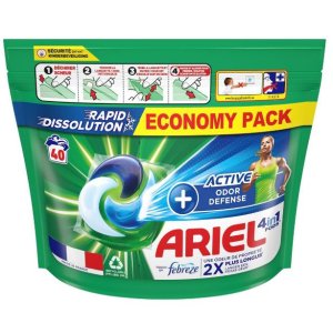 Ariel Active Odor Defense gélové kapsule na pranie 40ks