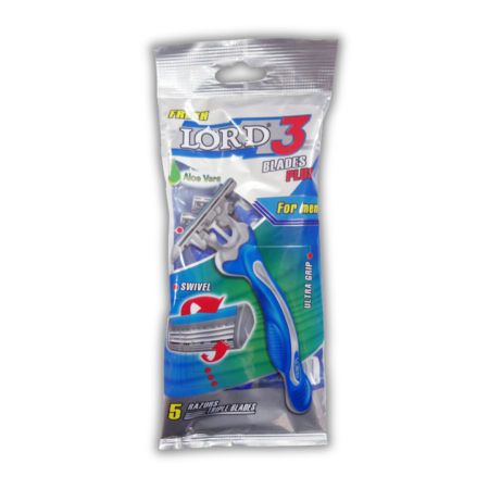 LORD Aloe Vera 3-britvový pánsky holiaci strojček 5ks 