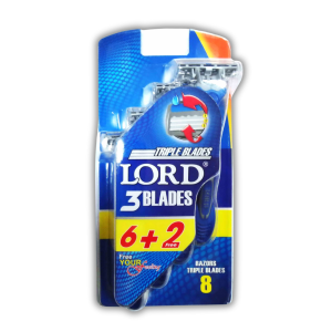 LORD 3-britvový pánsky holiaci strojček 6+2ks 