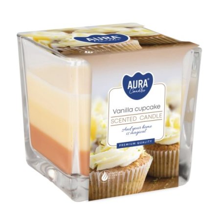 Aura Bispol Vanilla Cupcake vonná sviečka - 170g