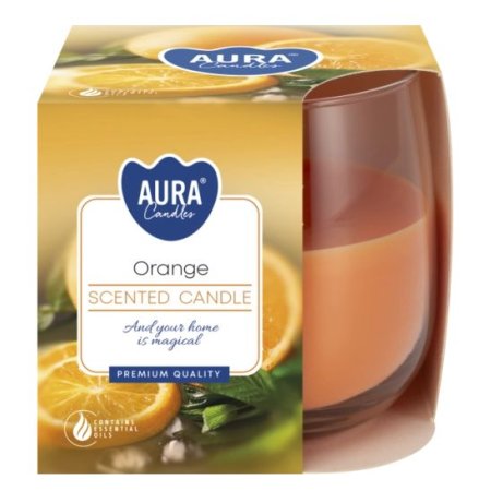 Aura Bispol Orange vonná sviečka 130g