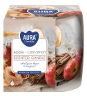 Aura Bispol Apple Cinnamon vonná sviečka 100g