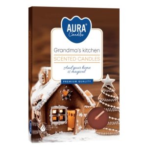 Aura Bispol Grandma´s Kitchen vonné čajové sviečky 6ks