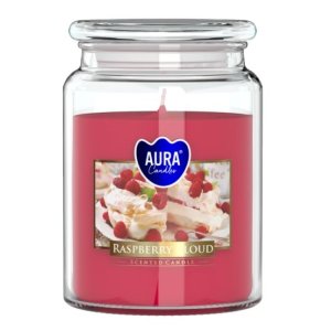 Aura Bispol Raspberry Cloud vonná sviečka 500g