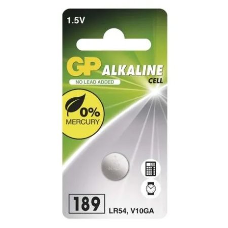Alkalická gombíková batéria GP LR54 (189F) - 1 ks