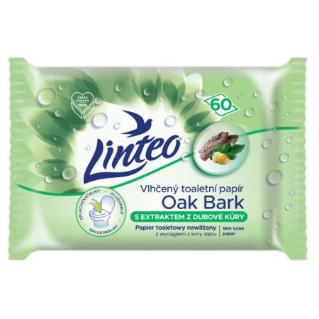 Linteo vlhčený toaletný papier 60ks Dubová kôra