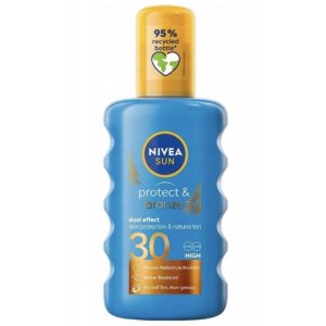 Nivea Sun mlieko na opaľovanie Bronze 200ml s dávkovačom OF30