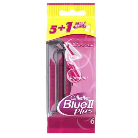 Gillette Blue 2 Plus dámsky holiaci strojček – 6 ks