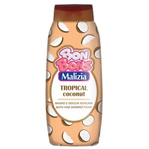 Malizia BonBons Tropical Coconut dámsky sprchový gél + pena do kúpeľa 500ml