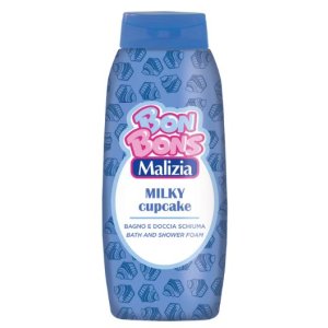 Malizia BonBons Milky Cupcake dámsky sprchový gél + pena do kúpeľa 500ml
