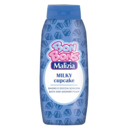 Malizia BonBons Milky Cupcake dámsky sprchový gél + pena do kúpeľa 500ml