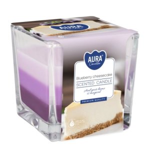 Aura Bispol Blueberry Cheesecake vonná sviečka 170g