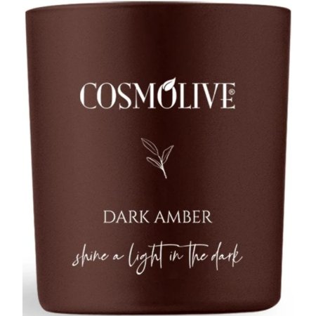 Prírodná sójová sviečka s vôňou tmavého jantáru - Cosmolive Dark Amber 210g