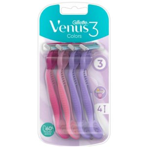 Gillette Venus3 Colours dámsky holiaci strojček 4ks