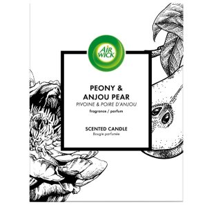 Air Wick Premium Peony&Anjou Pear vonná sviečka 220g