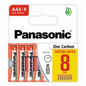 Panasonic batérie AAA/8 Zinc Carbon (baterky)