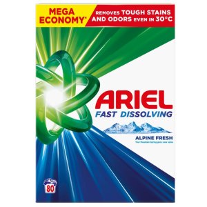 Ariel Alpine Fresh BOX prací prášok 4,40kg na 80 praní