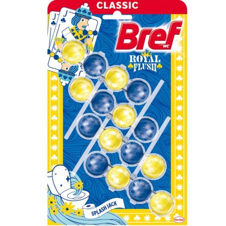Bref Power Aktiv WC blok Royal Flush Splash Jack 4x50g