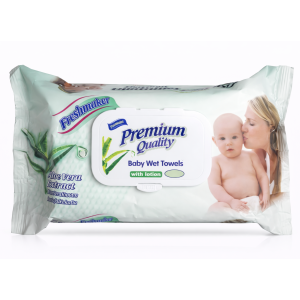 Freshmaker Premium Quality detské vlhčené obrúsky s klipom 72ks