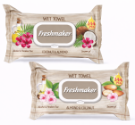 Freshmaker Coconut&Almond vlhčené obrúsky 144ks s klipom 