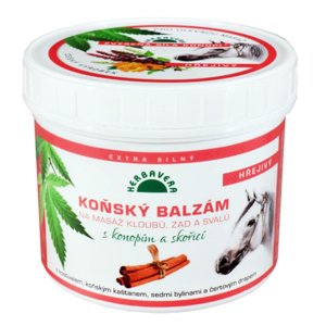 Herbavera Hrejivý konský balzam na svaly a kĺby – prehriatie a úľava od bolesti 500 ml