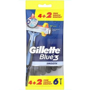 Gillette Blue 3 (Blue3) Smooth strojček na holenie 6ks