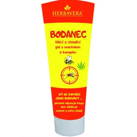 Herbavera Bodanec gél po bodnutí hmyzom 25ml s mentolom a konope – upokojenie podráždenej pokožky