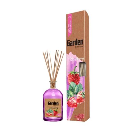 Garden Collection vonný difúzer 100 ml s tyčinkami Strawberry – sladká jahodová vôňa do vášho domova