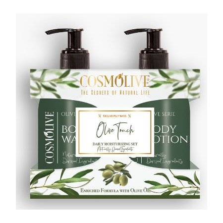 Cosmolive Olive set - sprchový gél 300ml a telové mlieko 300ml