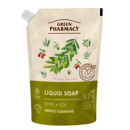 Green Pharmacy Olive&Goji tekuté mydlo - náhradná náplň 460ml