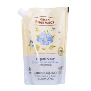 Green Pharmacy Chamomile&Flax tekuté mydlo - náhradná náplň 460ml