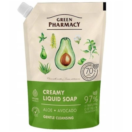 Green Pharmacy Aloe&Avocado tekuté mydlo - náhradná náplň 460ml