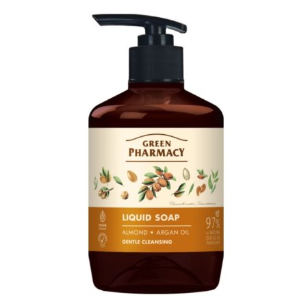 Green Pharmacy Mandľa a Arganový olej tekuté mydlo 460ml s dávkovačom