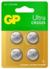 Lítiová gombíková batéria GP CR2025 4ks