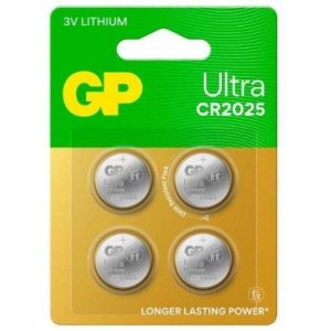 Lítiová gombíková batéria GP CR2025 4ks