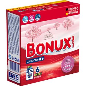 Bonux Pure Magnolia prací prášok 390g na 6 praní EXP 11/26