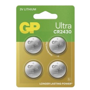 Lítiová gombíková batéria GP CR2430 4ks