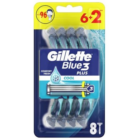 Gillette Blue 3 (Blue3) Cool strojček na holenie 6+2ks