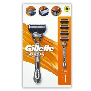 Gillette Fusion5 Sport pánsky strojček + 4 náhradné hlavice