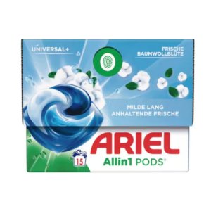 Ariel gélové kapsule na pranie 15ks Universal+ Mild Frische