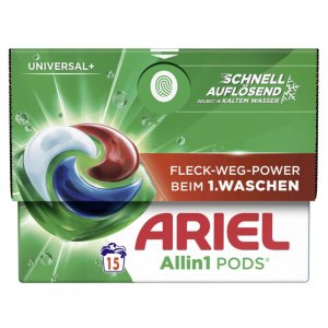 Ariel gélové kapsule na pranie 15ks Universal+ 
