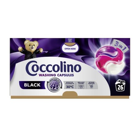 Coccolino Black 3in1 gelové tablety na pranie 26ks
