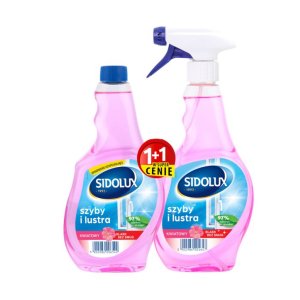 Sidolux DUO Flower čistič okien 500ml MR + náhradná náplň 500ml