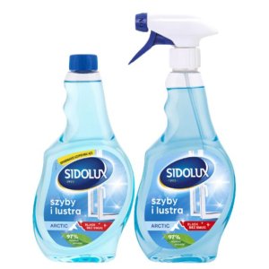 Sidolux DUO Arctic čistič okien 500ml MR + náhradná náplň 500ml