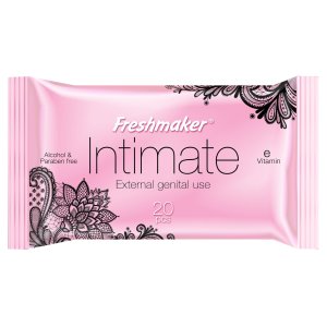 Freshmaker Intimate vlhčené obrúsky 20ks s vitamínom E na intímne použitie