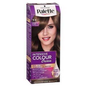 Palette Intensive Color Creme farba na vlasy 50ml 7-1 Medium Ash Blonde