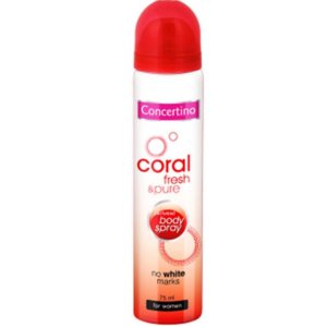 Concertino Coral Fresh& Pure dámsky deospray 75ml